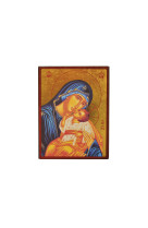 ICONE OR 9X12 VIERGE DE TENDRESSE - - CLEMENCES