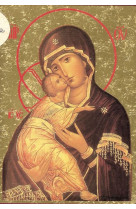 ICONE DOREE A LA FEUILLE 9 X 12 CM - LA VIERGE TENDRESSE DE VLADIMIR - - CLEMENCES