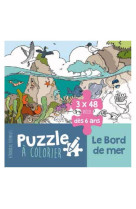 PUZZLE A COLORIER - LE BORD DE MER - HERMOUET VERONIQUE - Geste