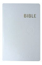 BIBLE TOB SIMILICUIR BLANC NOTES ESSENTIELLES TRANCHE OR ETUI -  Collectif - BIBLI O