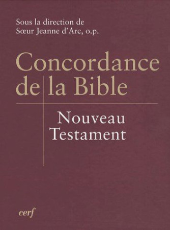 CONCORDANCE NOUVEAU TESTAMENT - COLLECTIF - CERF