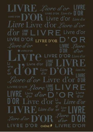 LIVRE D-OR NOIR PETIT - XXX - Chêne