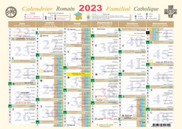 PETIT CALENDRIER FAMILIAL CATHOLIQUE - PETIT CALENDRIER FAM - NC