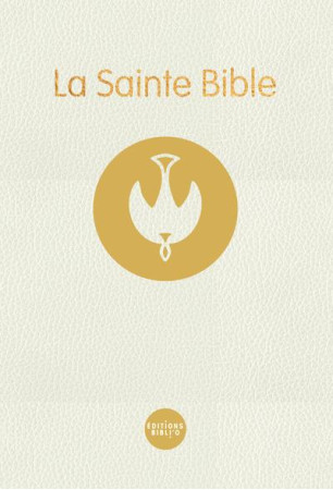 SAINTE BIBLE COLOMBE RIGIDE, BLANCHE, RELIEE - XXX - AMIS BIBL LYON