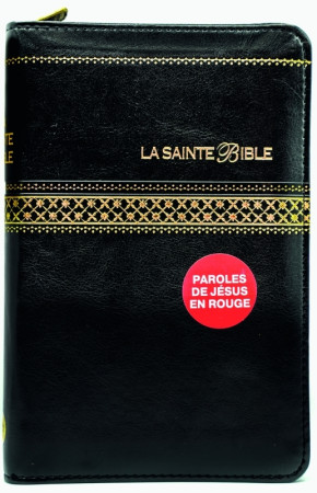 BIBLE SEGOND 1910 PDJR, AVEC ZIP, ONGLETS, NOIRE, COMPACTE, TRANCHE DOREE - XXX - BIBLI O