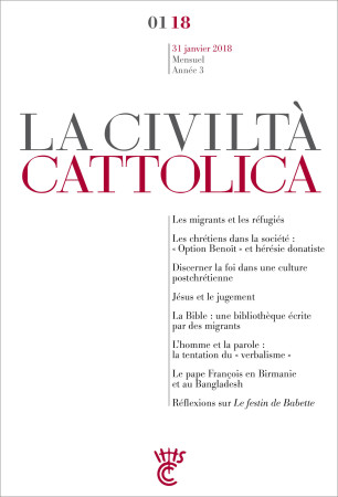 CIVILTA CATTOLICA JANVIER 2018 - Antonio Spadaro, sj - PAROLE SILENCE