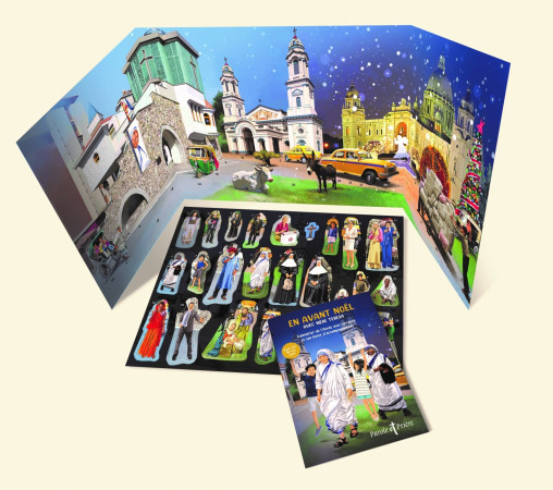 EN AVANT NOEL AVEC MERE TERESA - CALENDRIER DE L'AVENT AVEC STICKERS ET SON LIVRET D'ACCOMPAGNEMENT - Inès Oysonville - ARTEGE PRESSE