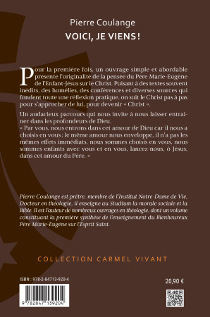 Voici, je viensÂ ! - Pierre Coulange - CARMEL